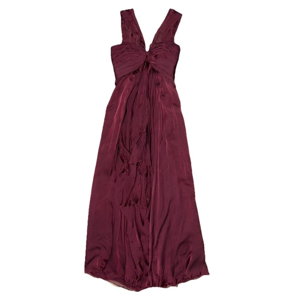 Charles Chang Lima Stunning 90s Era Runway Designer Gown Dress Y2K Red Carpet